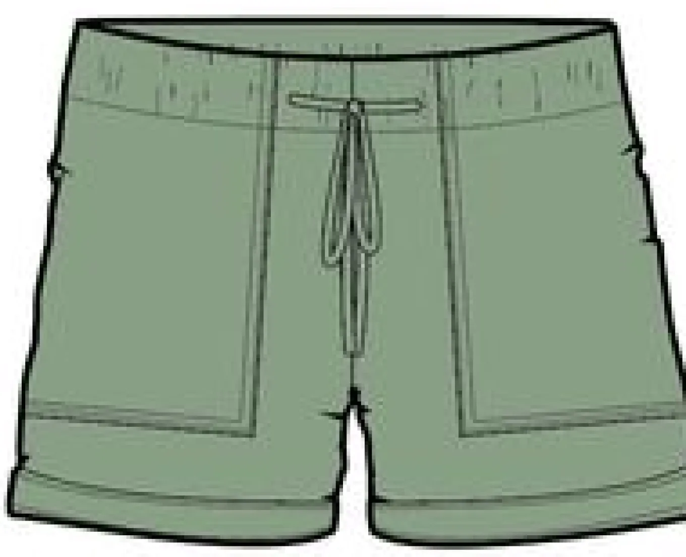 Carriso Bio-Baumwollshorts - Weinberggrün