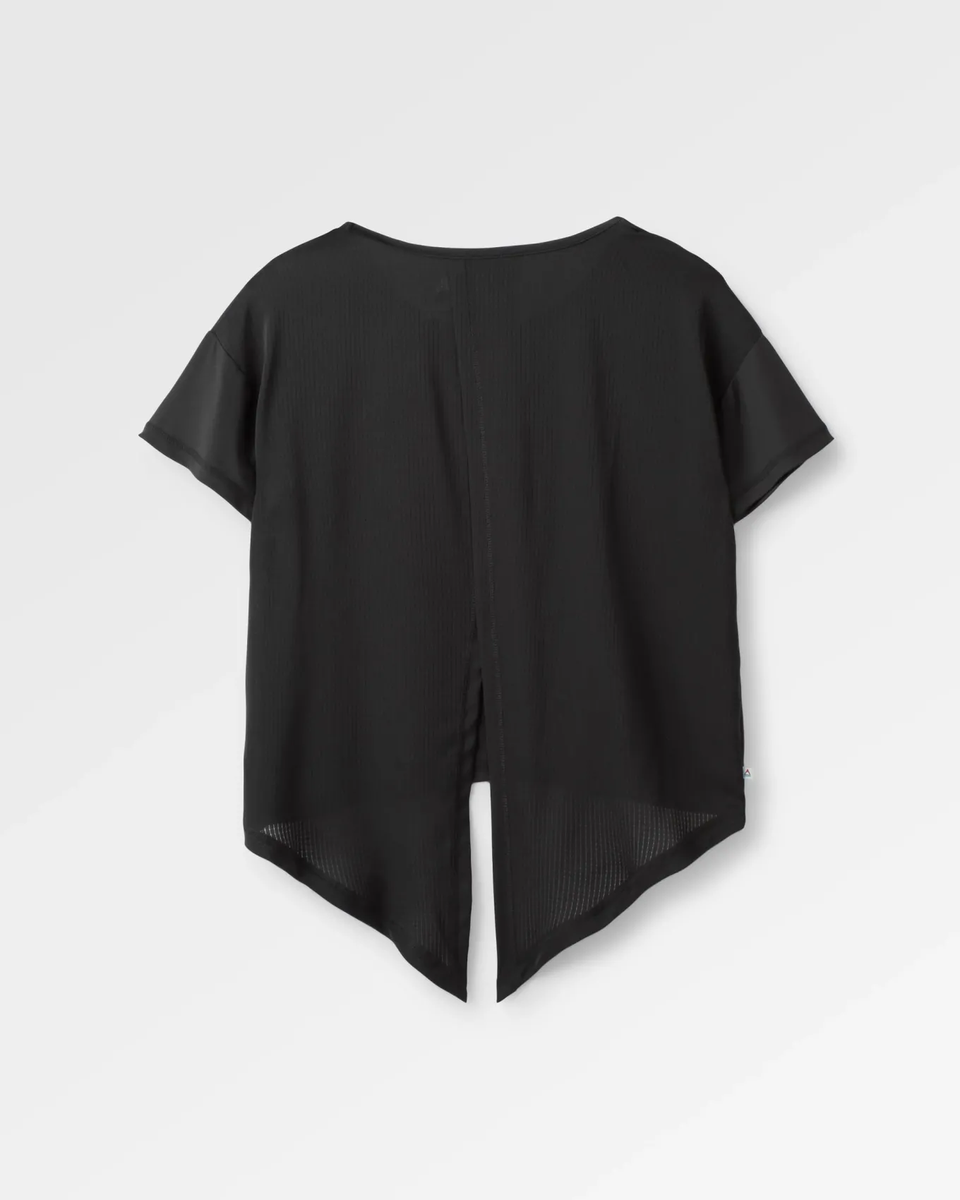 Chakra Tie Back Aktiv Recyceltes T-Shirt - Schwarz