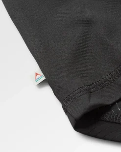 Chakra Tie Back Aktiv Recyceltes T-Shirt - Schwarz