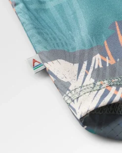 Chakra Tie Back Aktiv Recyceltes T-Shirt - Palm Camo Tiefsee
