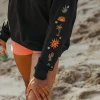 Chica Recycelte Baumwolle Oversized Sweatshirt - Schwarz