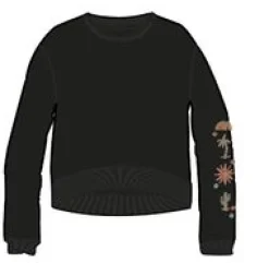 Chica Recycelte Baumwolle Oversized Sweatshirt - Schwarz