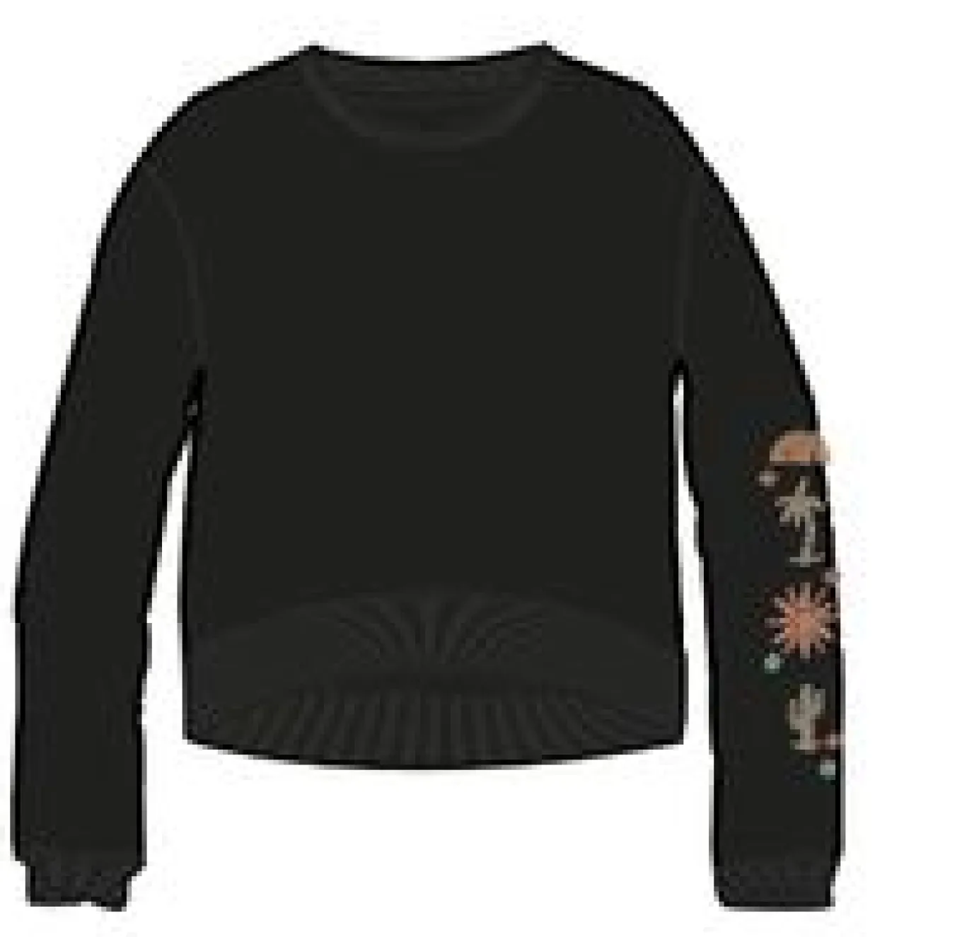 Chica Recycelte Baumwolle Oversized Sweatshirt - Schwarz
