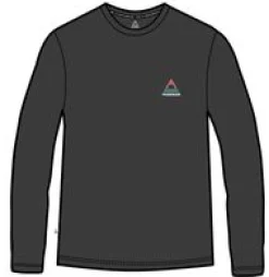 Classic Aktives Recyceltes Langarm-T-Shirt - Schwarz