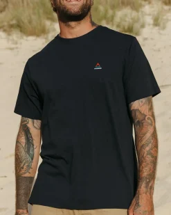 Classic Logo Recyceltes Baumwoll-T-Shirt - Schwarz