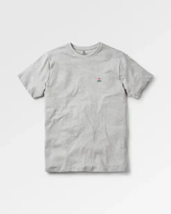 Classic Logo Recyceltes Baumwoll-T-Shirt - Mittelgrau Meliert