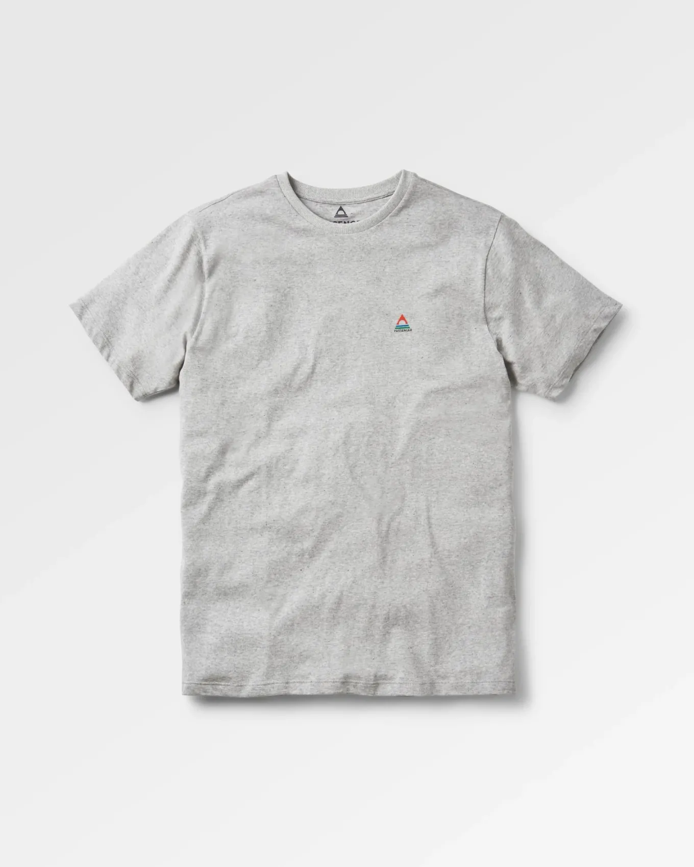 Classic Logo Recyceltes Baumwoll-T-Shirt - Mittelgrau Meliert