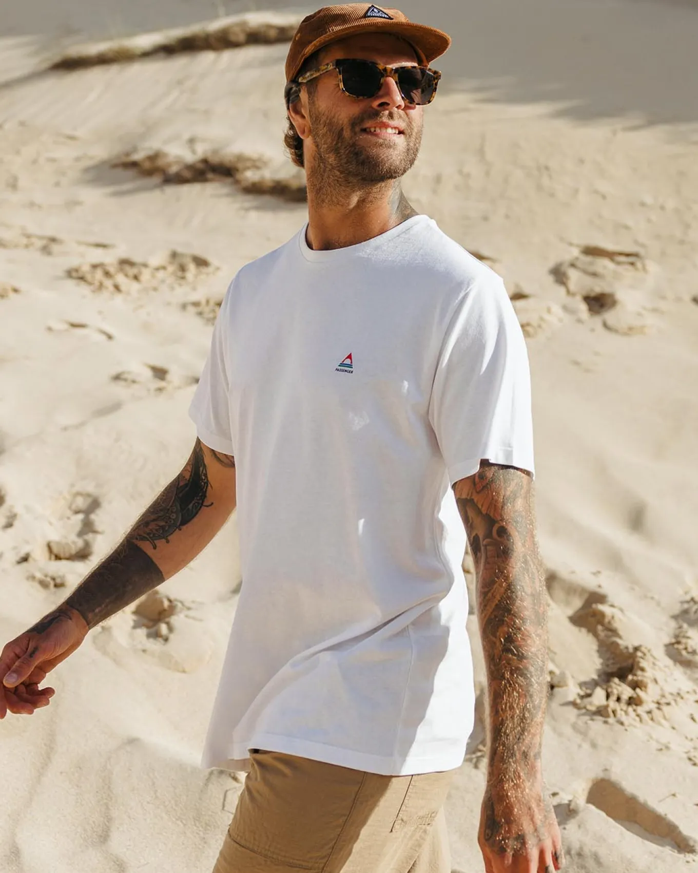 Classic Logo Recyceltes Baumwoll-T-Shirt - Weiß