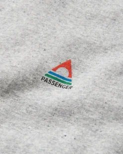 Classic Logo Recyceltes Baumwoll-T-Shirt - Mittelgrau Meliert