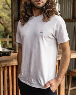 Classic Logo Recyceltes Baumwoll-T-Shirt - Weiß