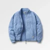 Clementine Gesteppte Reißverschlussjacke - Kornblumenblau