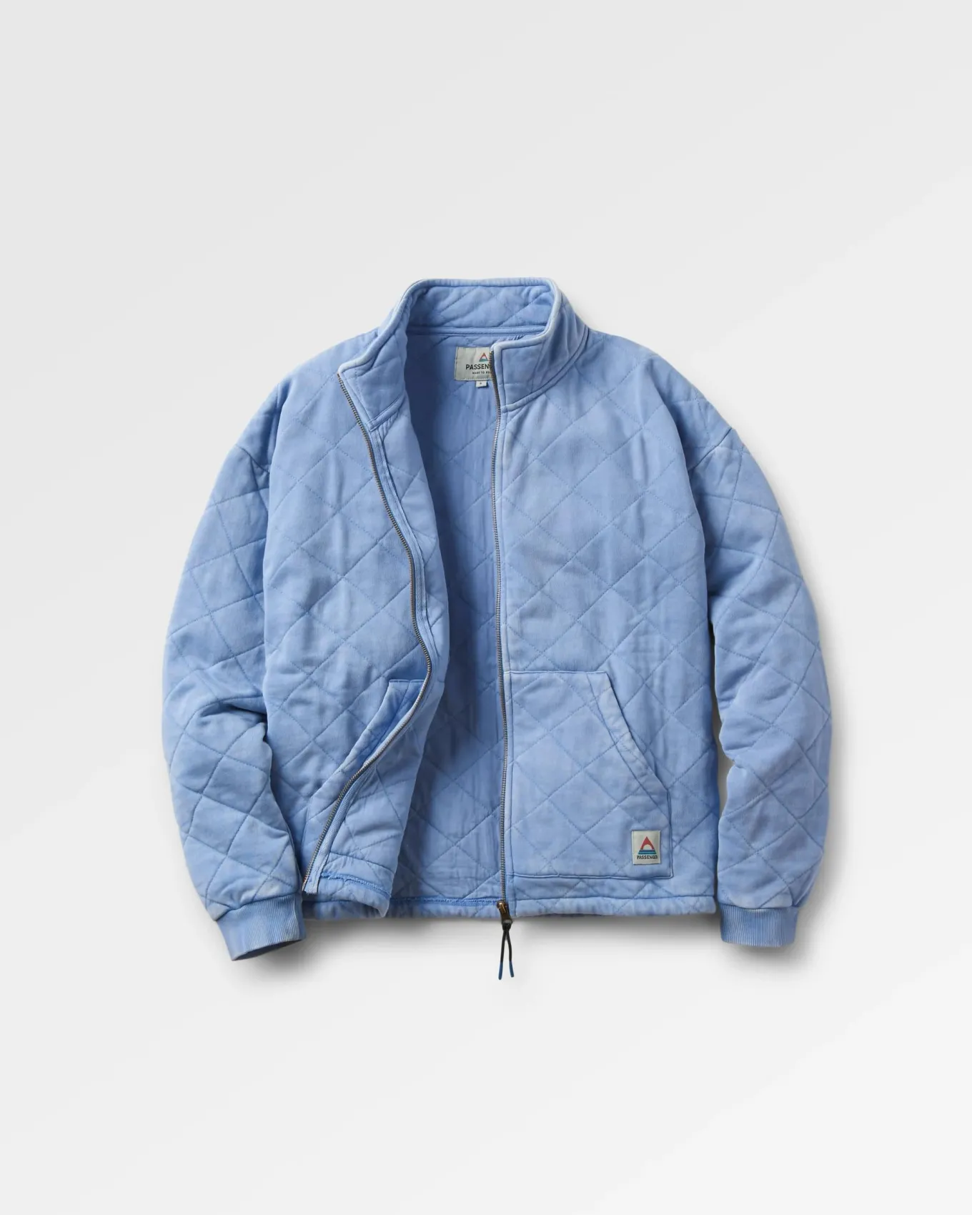 Clementine Gesteppte Reißverschlussjacke - Kornblumenblau
