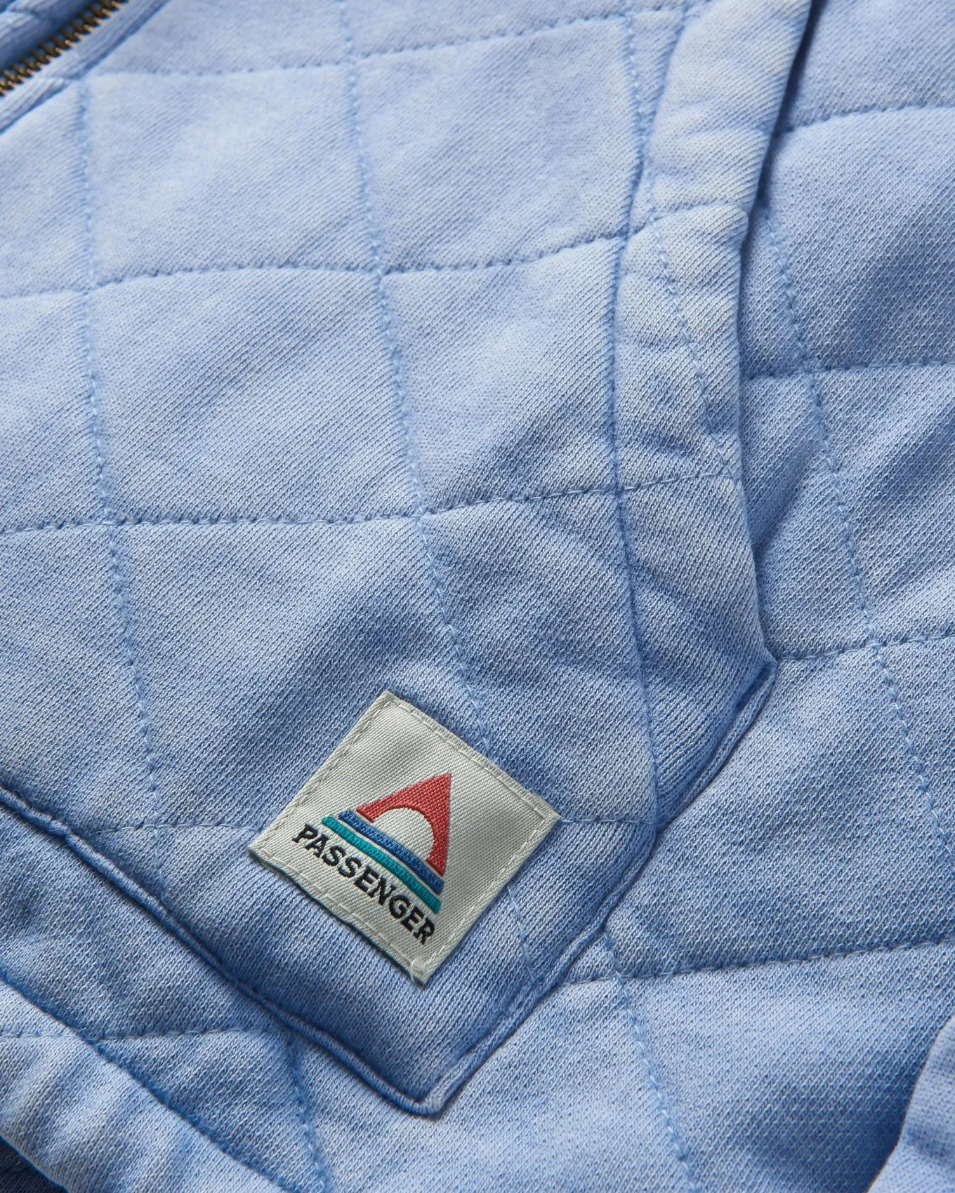 Clementine Gesteppte Reißverschlussjacke - Kornblumenblau