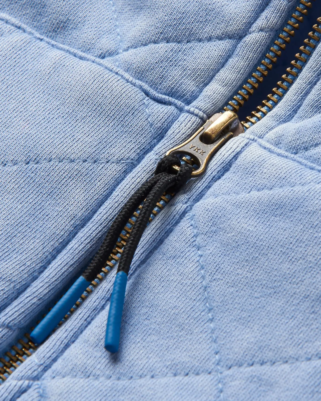 Clementine Gesteppte Reißverschlussjacke - Kornblumenblau
