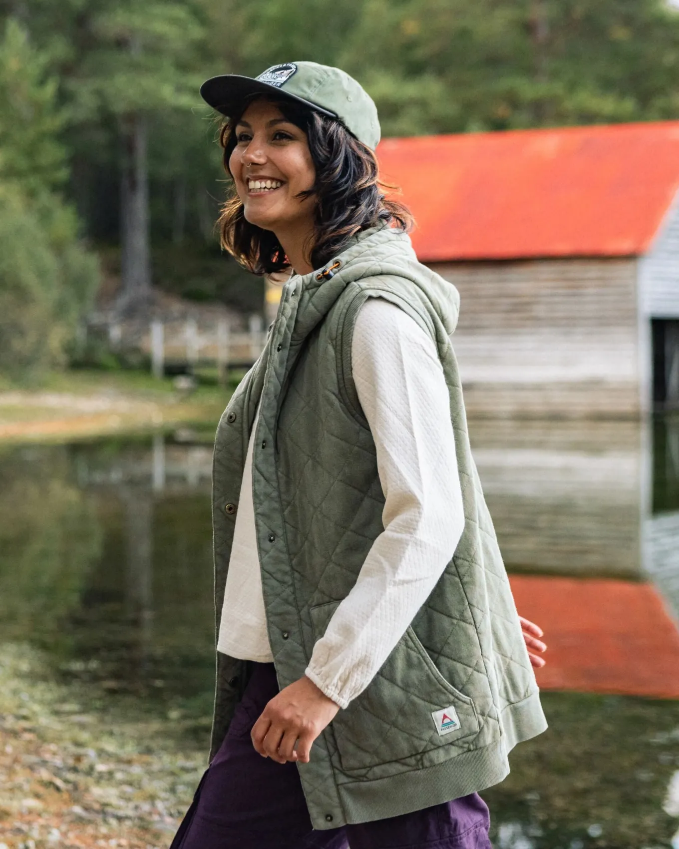 Clementine Recyceltes Gestepptes Top - Khaki