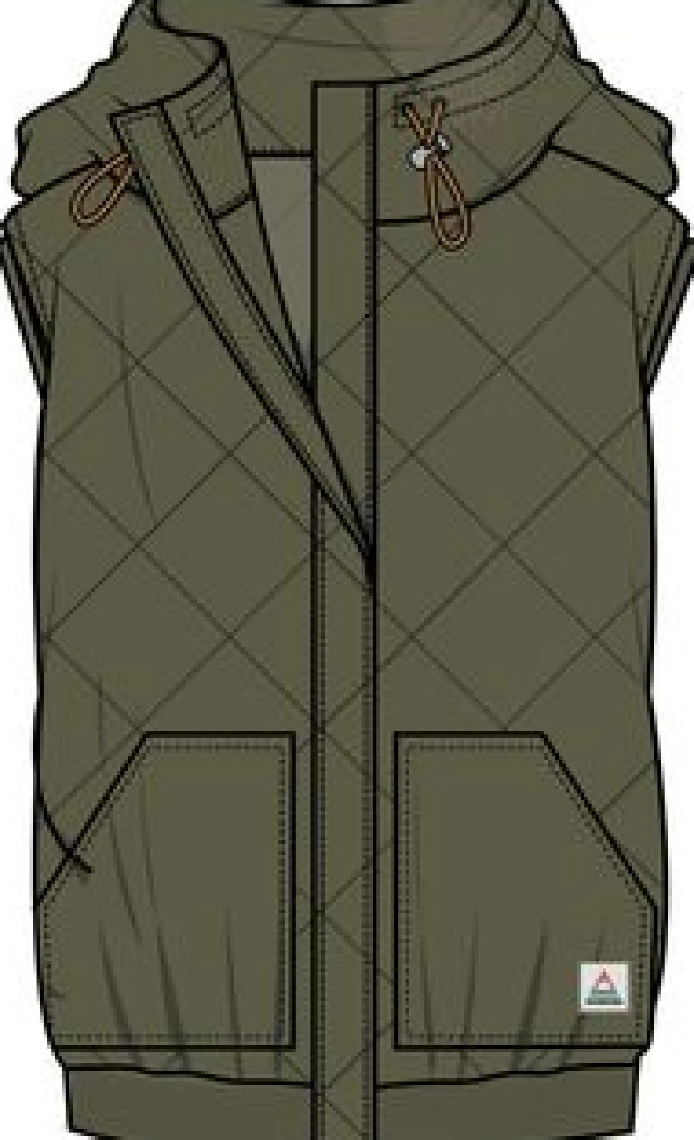 Clementine Recyceltes Gestepptes Top - Khaki