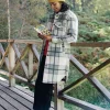 Cloudy 2.0 Recyceltes Sherpa-Fleece-Hemd - Pistazien-Check