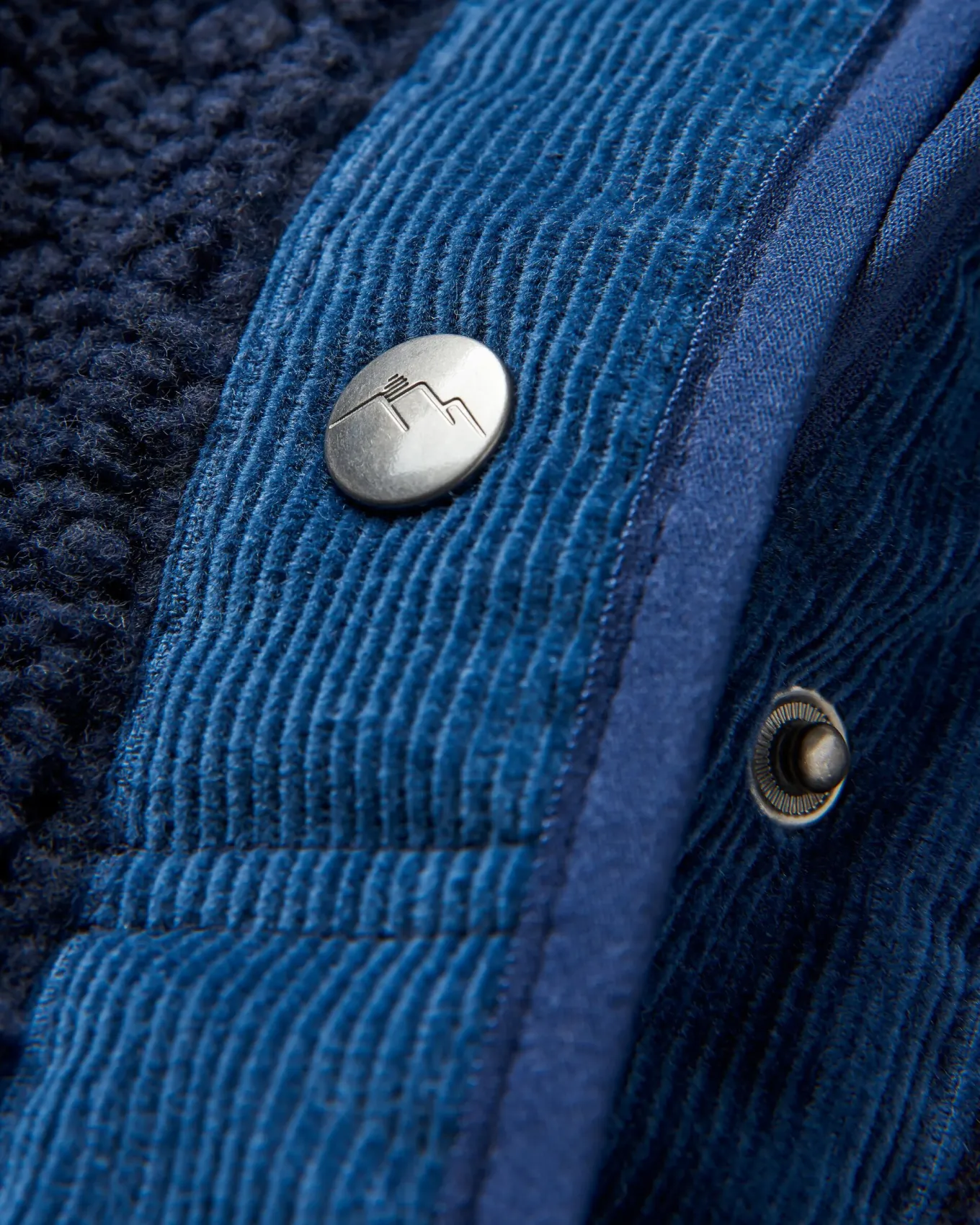 Clover 2.0 recyceltes Sherpa-Fleece - Tiefes Marineblau