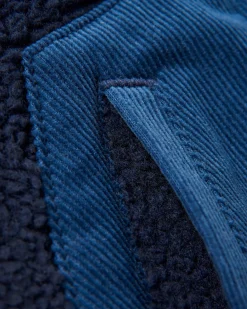 Clover 2.0 recyceltes Sherpa-Fleece - Tiefes Marineblau