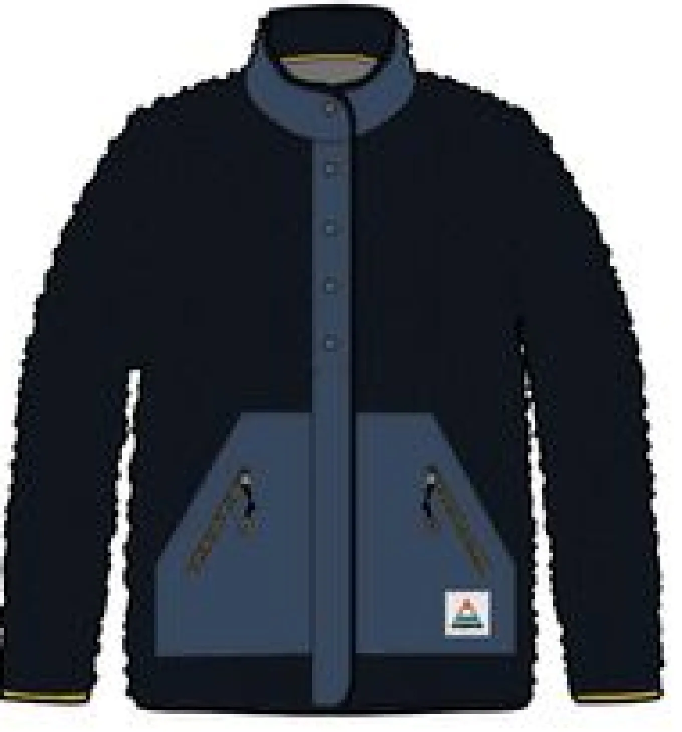 Clover 2.0 recyceltes Sherpa-Fleece - Tiefes Marineblau
