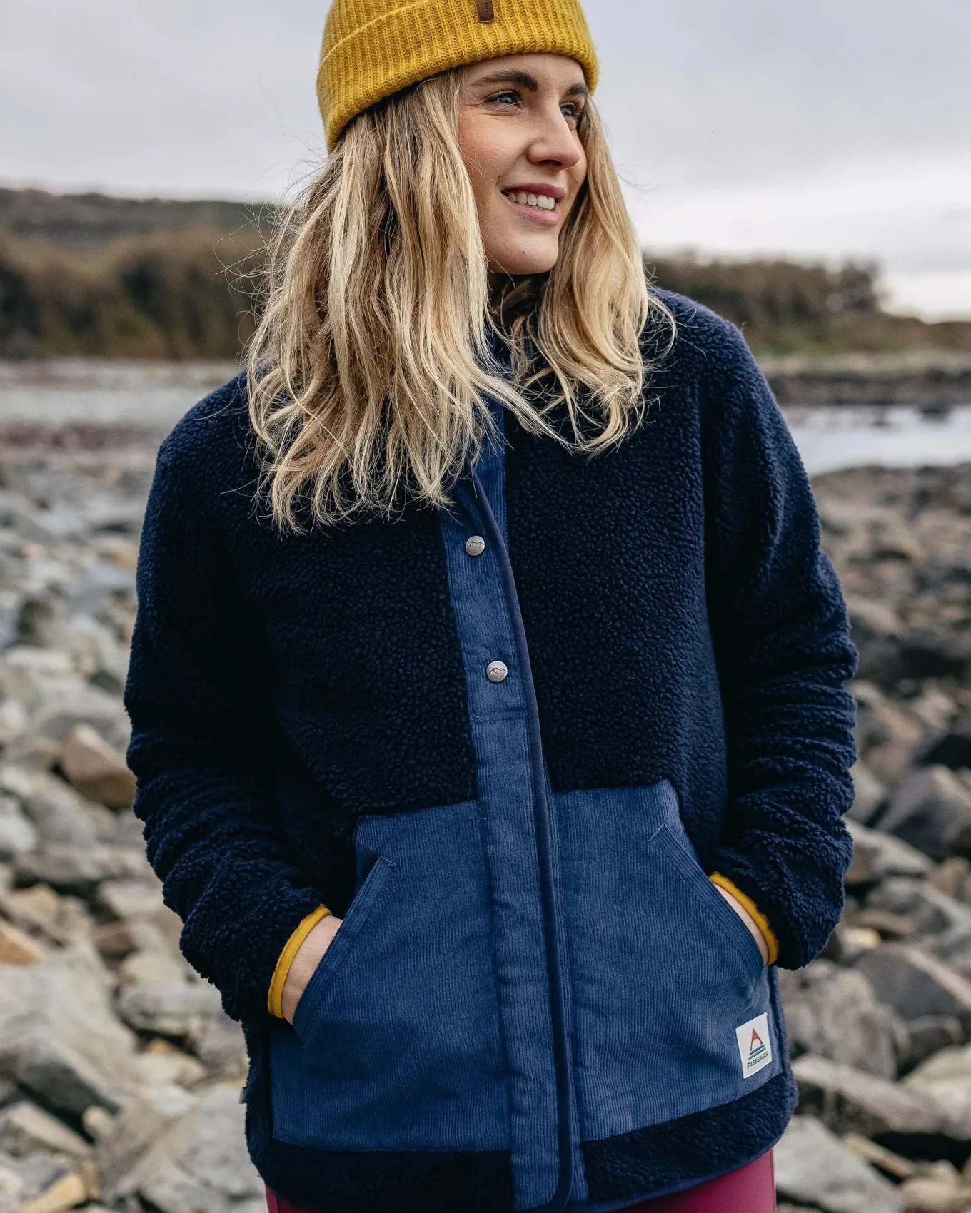Clover 2.0 recyceltes Sherpa-Fleece - Tiefes Marineblau