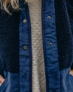 Clover 2.0 recyceltes Sherpa-Fleece - Tiefes Marineblau