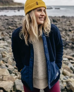 Clover 2.0 recyceltes Sherpa-Fleece - Tiefes Marineblau