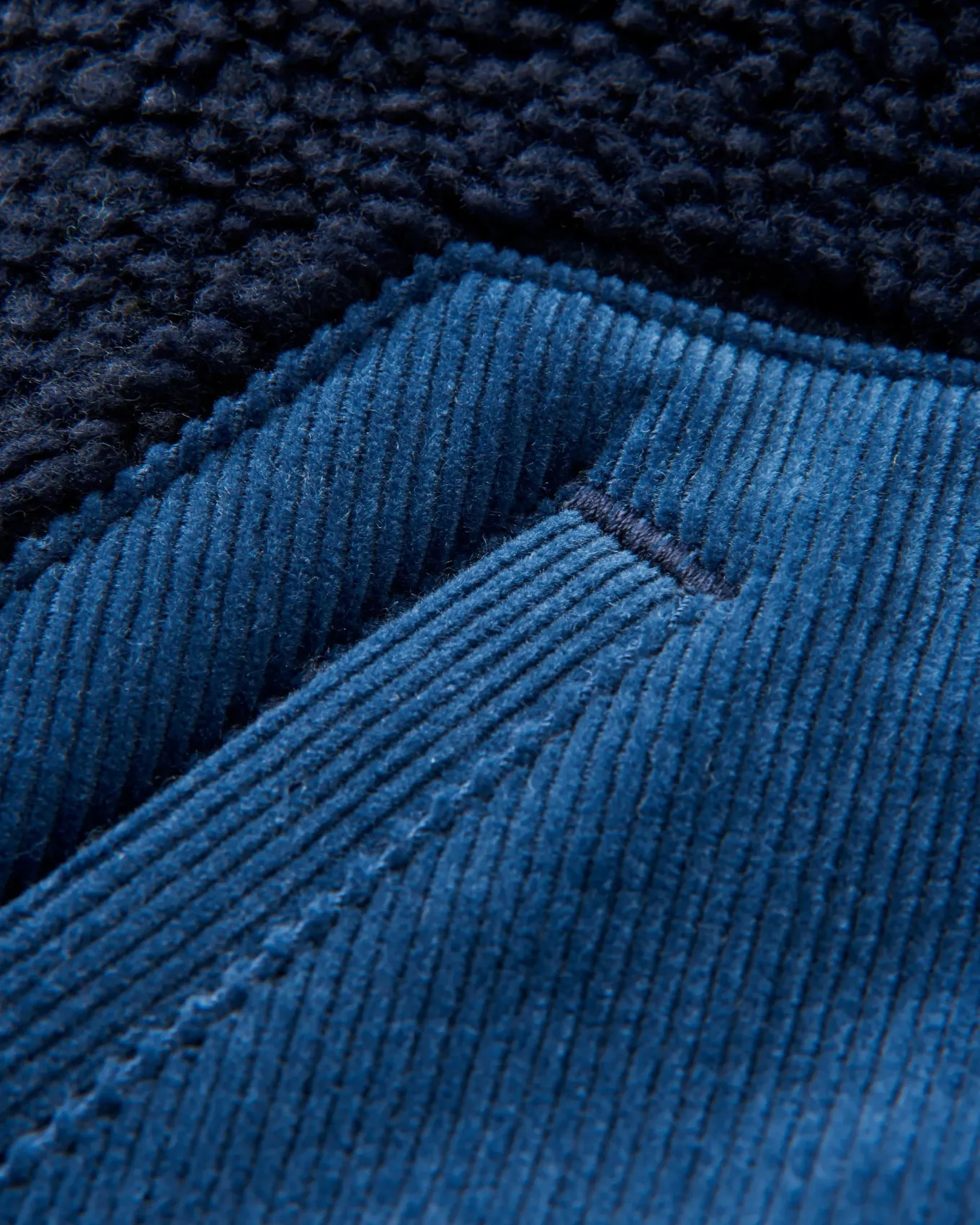 Clover 2.0 recyceltes Sherpa-Fleece - Tiefes Marineblau