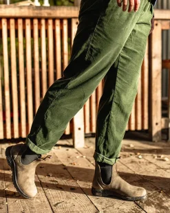 Compass Recycelte Cordhose - Tannengrün
