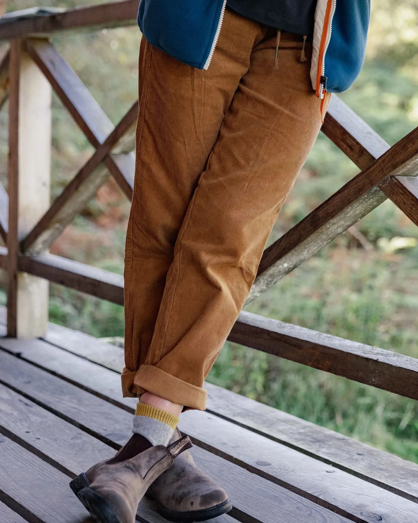 Compass Recycelte Cordhose - Kokosnuss