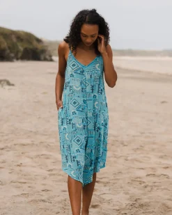 Copetín Jumpsuit - Vintage Patchwork Blau Pool