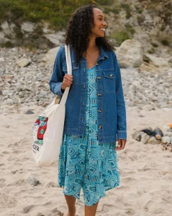Copetín Jumpsuit - Vintage Patchwork Blau Pool