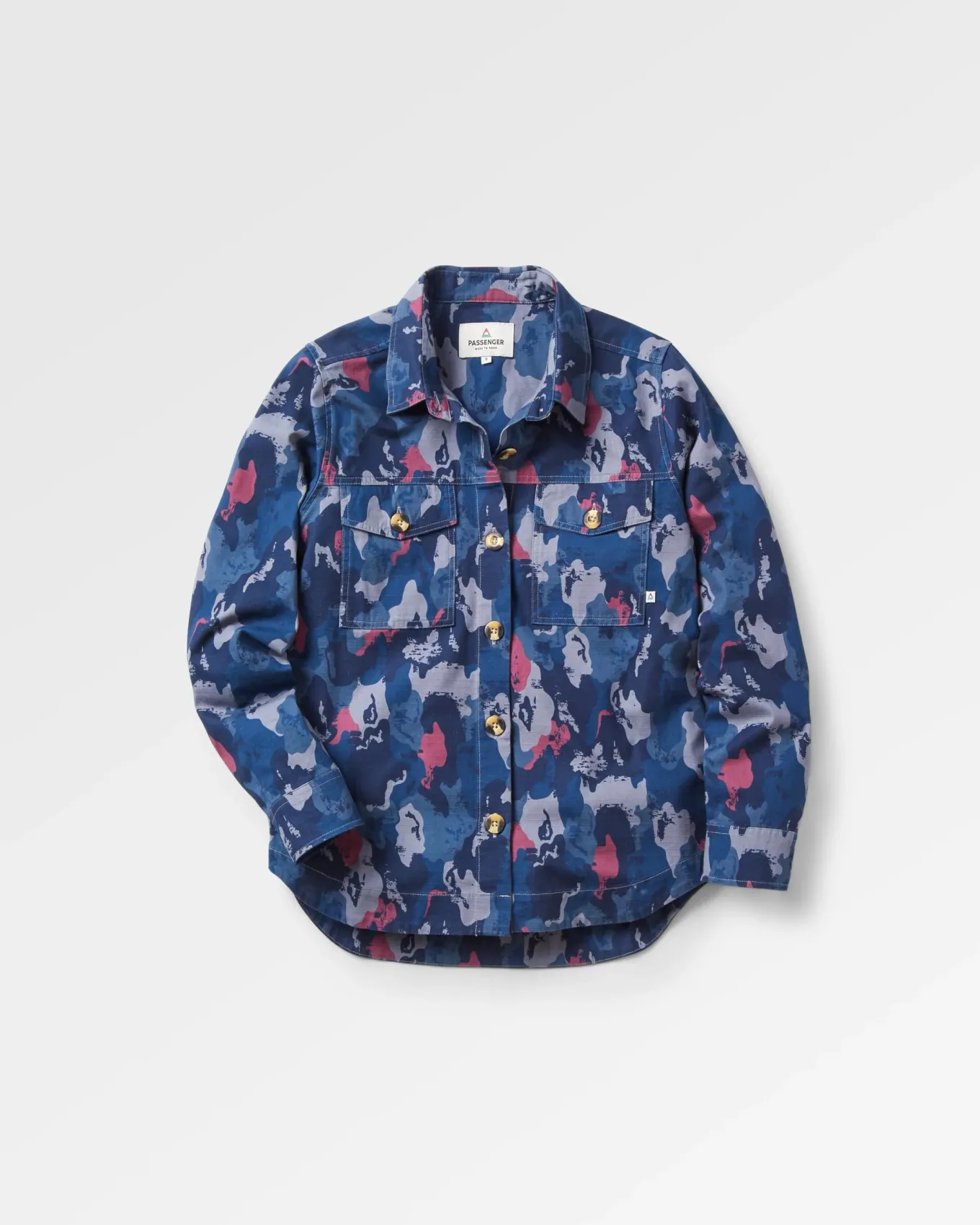 Coral Organic Langarmshirt - Ahorn Camo