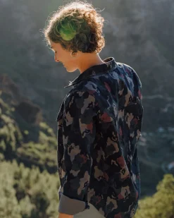 Coral Organic Langarmshirt - Ahorn Camo