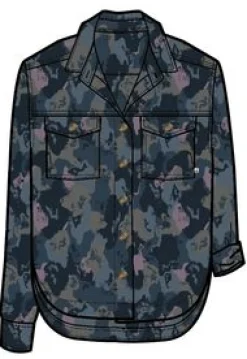 Coral Organic Langarmshirt - Ahorn Camo