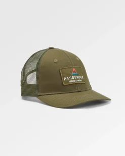 Core recycelte Baumwoll-Trucker-Kappe - Khaki