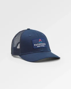 Core recycelte Baumwoll-Trucker-Kappe - Tiefes Marineblau