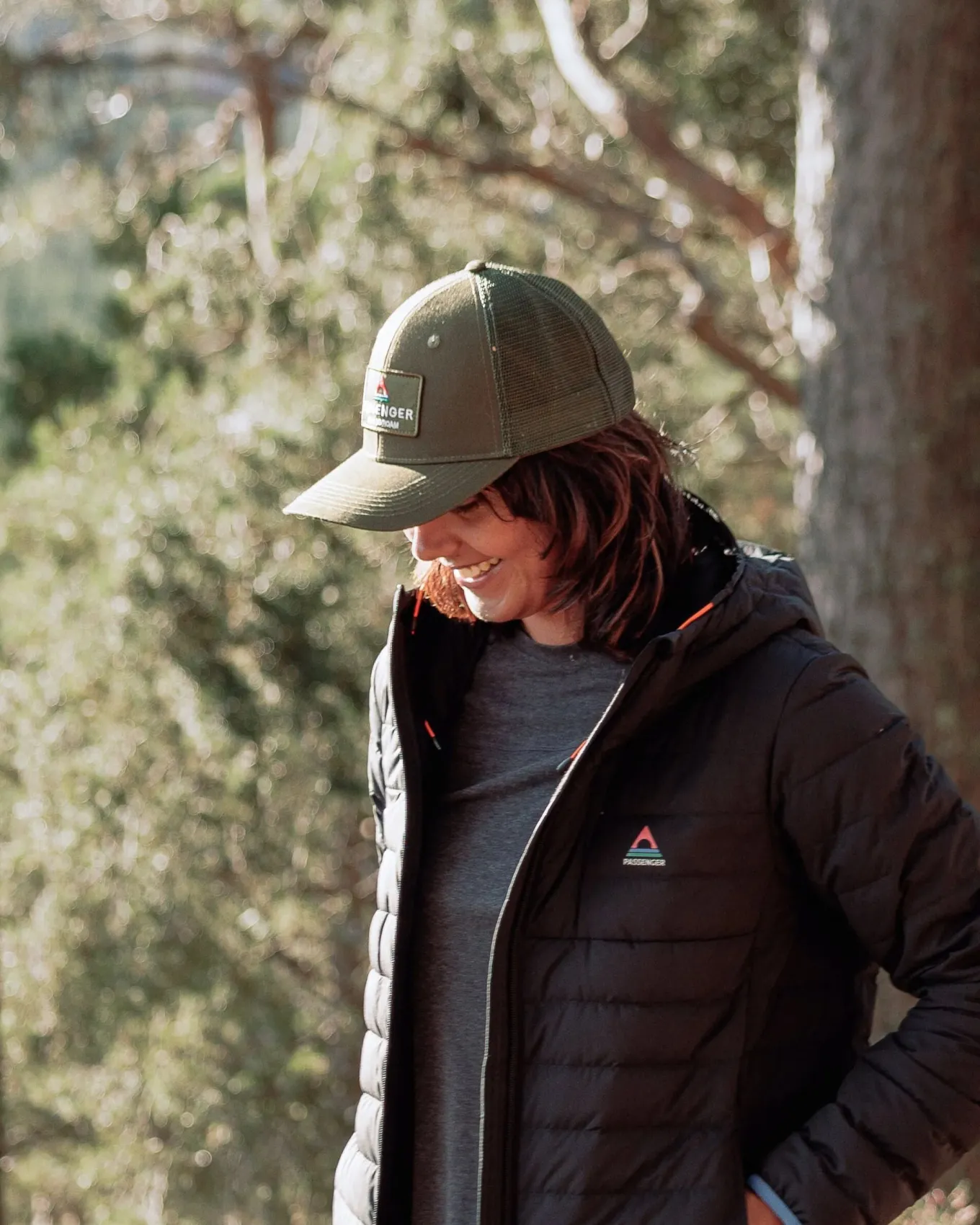 Core recycelte Baumwoll-Trucker-Kappe - Khaki