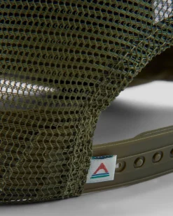 Core recycelte Baumwoll-Trucker-Kappe - Khaki