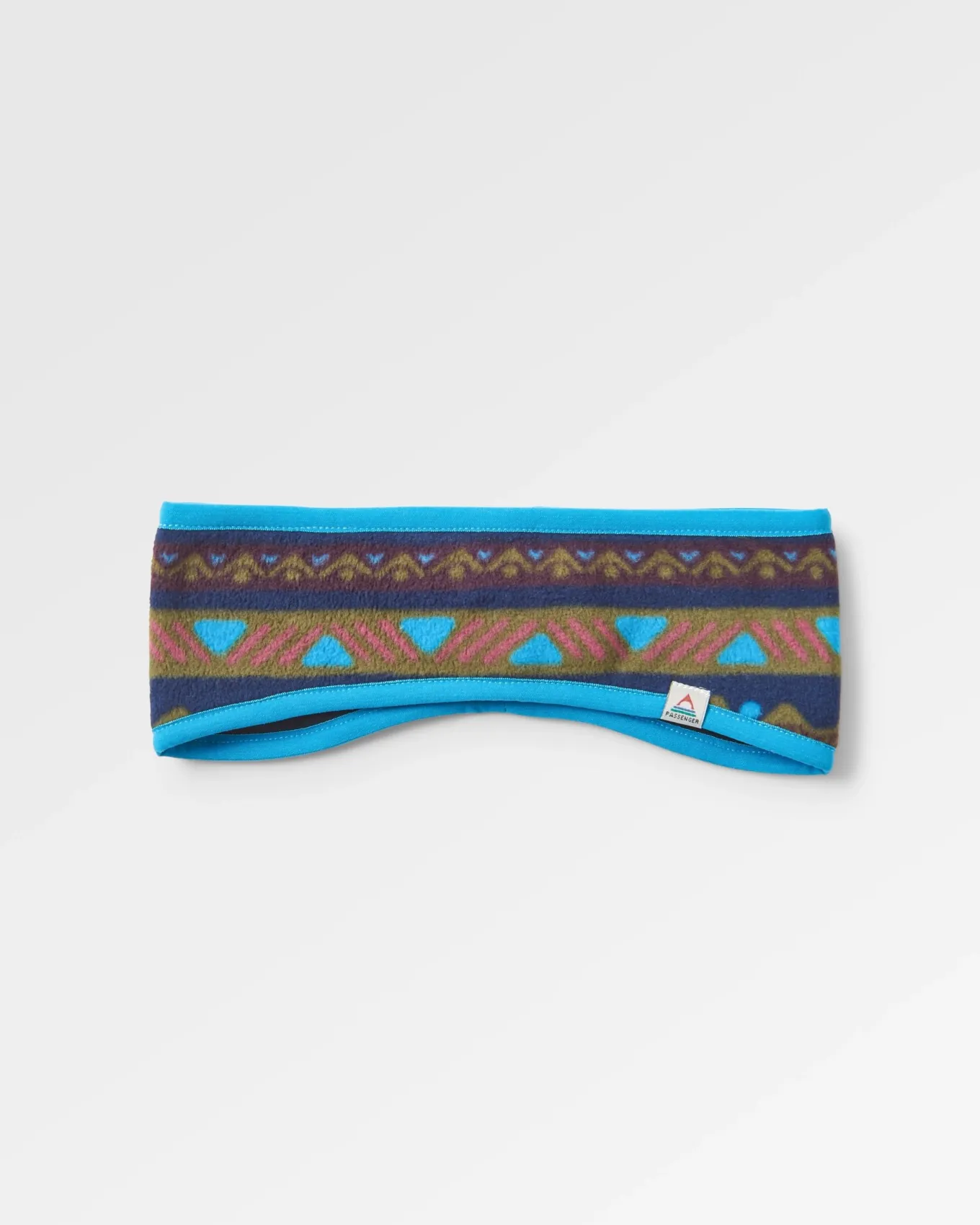 Cosy recyceltes Polar-Fleece-Stirnband - Berg Geo Multi