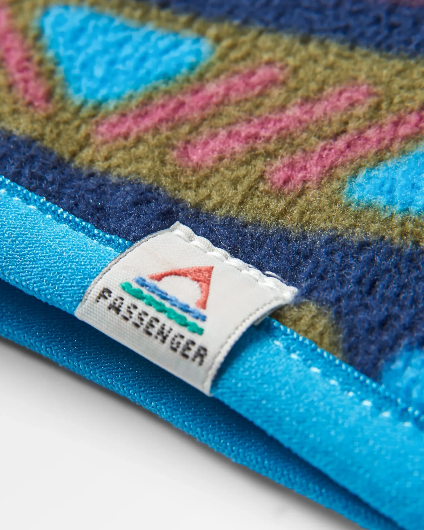 Cosy recyceltes Polar-Fleece-Stirnband - Berg Geo Multi