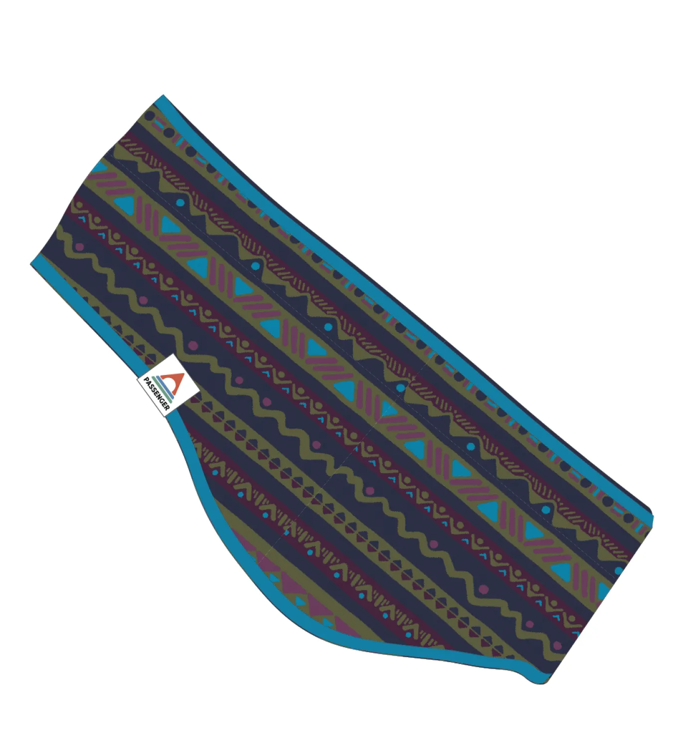 Cosy recyceltes Polar-Fleece-Stirnband - Berg Geo Multi