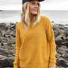 Cove Recycelter Gestrickter Pullover - Bernsteingold