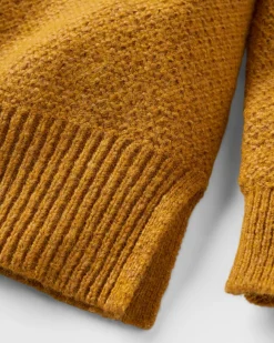 Cove Recycelter Gestrickter Pullover - Bernsteingold