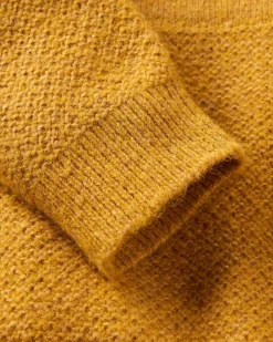 Cove Recycelter Gestrickter Pullover - Bernsteingold
