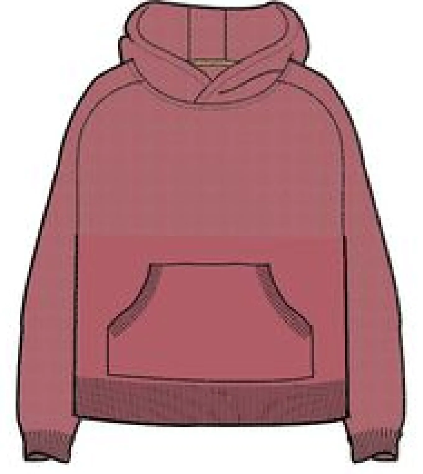 Cove Recycelter Gestrickter Hoodie - Rhabarber