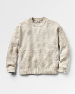 Cove Recycelter Gestrickter Pullover - Cremefarben