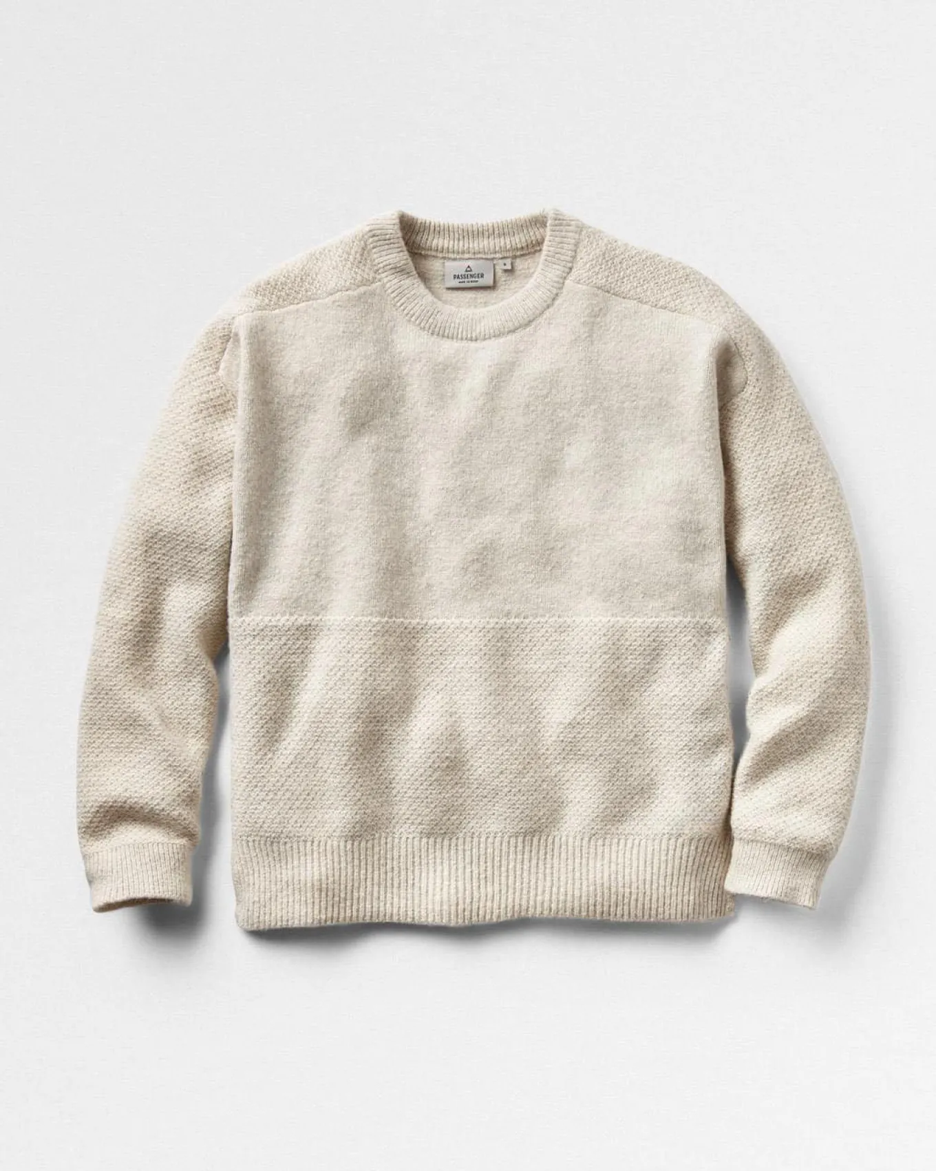 Cove Recycelter Gestrickter Pullover - Cremefarben