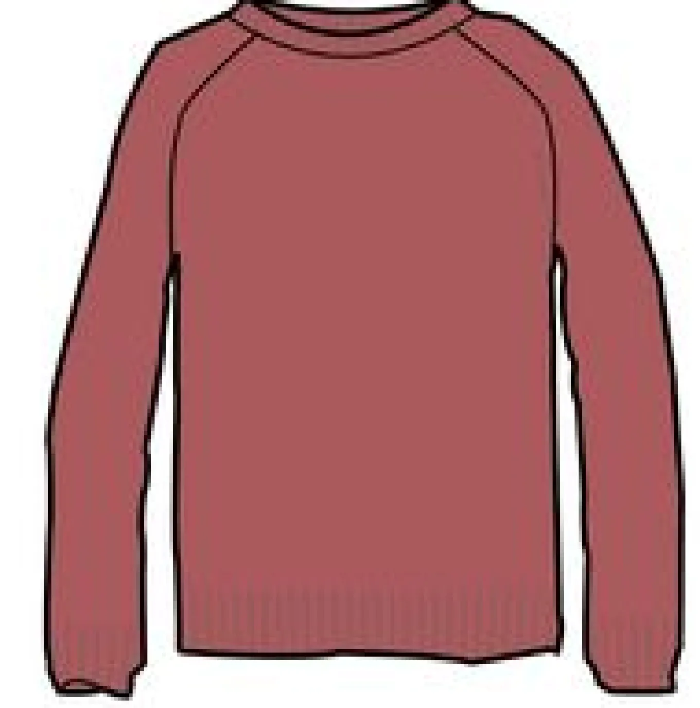 Cove Recycelter Gestrickter Pullover - Mineralrot