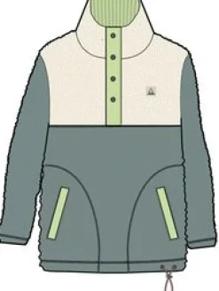 Create recyceltes Deep-Pile Sherpa-Fleece - Arktis